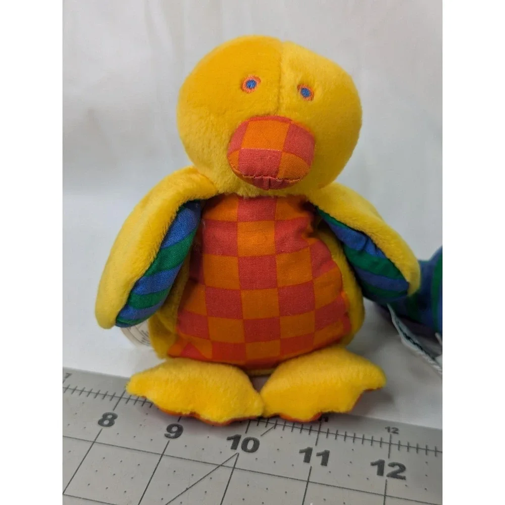 Gymboree Yellow Duck Horse Zebra Plush Stripes Stuffed‎ Animal Toy